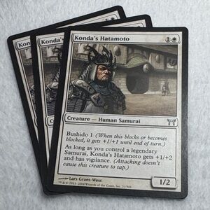 MTG Magic the Gathering Konda’s Hatamoto x3